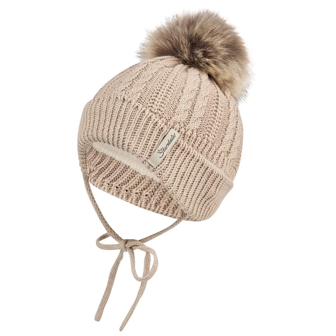 Gebreide muts met pompon voor baby Sterntaler