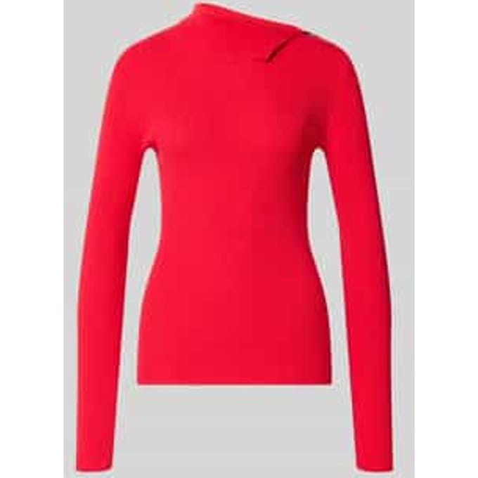 slim fit pullover van viscosemix in tricotlook