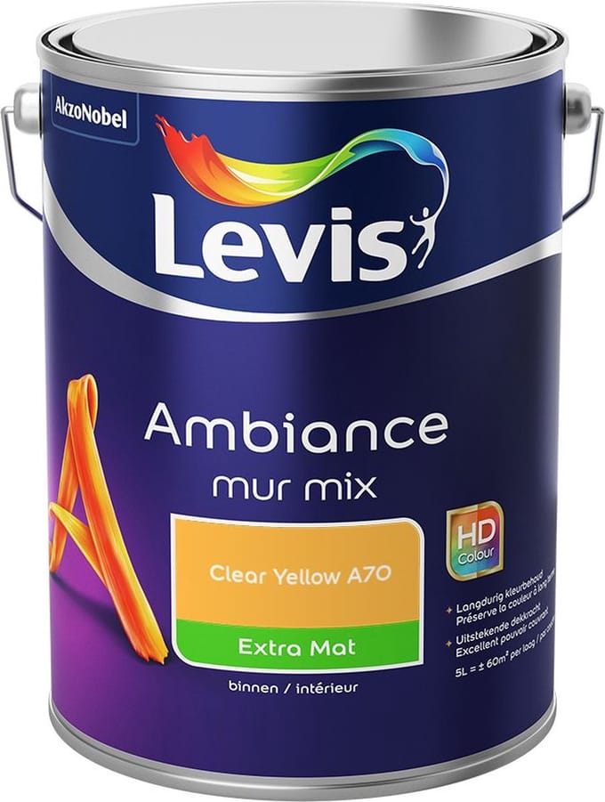 Levis - Ambiance Mur Extra Mat Mix - Clear Yellow A70 - Mengverf - 5 L
