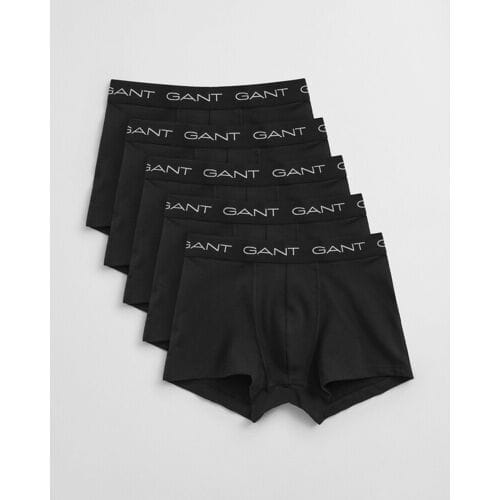 Gant Ondermode Uni Color Trunk 5Pack Zwart / male