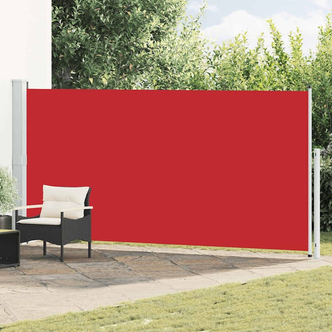 vidaXL Tuinscherm uittrekbaar 180x500 cm rood