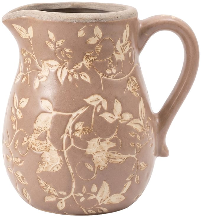 Clayre & Eef Decoratie Kan Bruin Keramiek