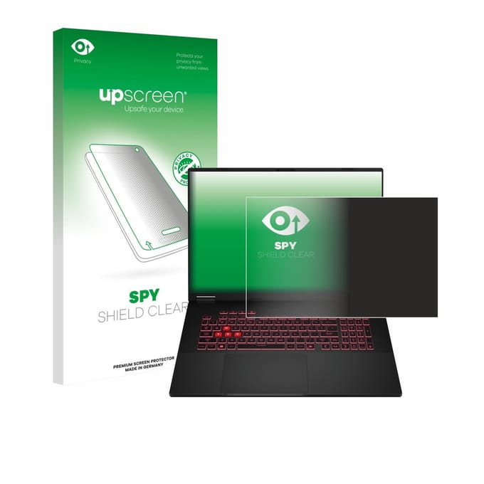 upscreen - privacy screenprotector voor ASUS TUF Gaming A18 2025 - Folie Beschermfolie Blauwlichtfilter