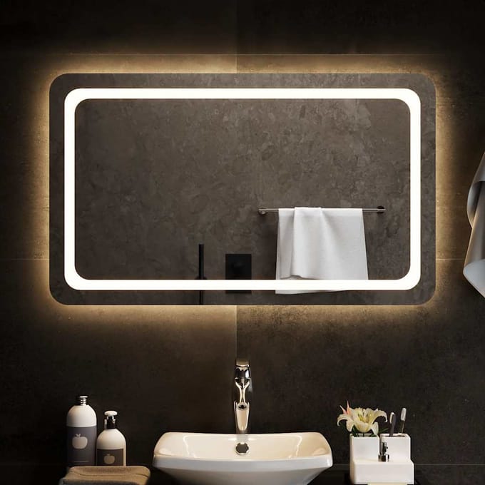 vidaXL - Badkamerspiegel - LED - 100x60 - cm
