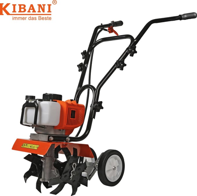 Kibani Mini Grondfrees Benzine - 52cc - 30CM breedte - 2.0PK - Tuinfrees - Tuinfrees Benzine - Bodemfrees - Tuinploeg - Grondfreesmachine