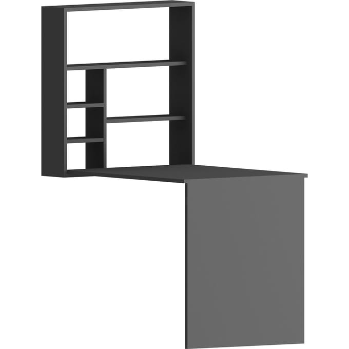 Houten bureau "Sedir" - 90 x 59 x 154 cm - Antraciet
