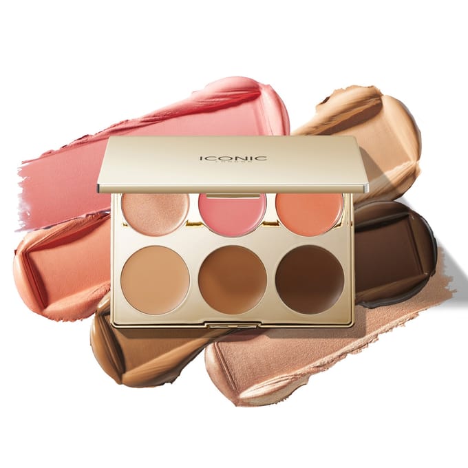 ICONIC London Multifunctionele Crème Blush, Bronzer- en Highlightplaet