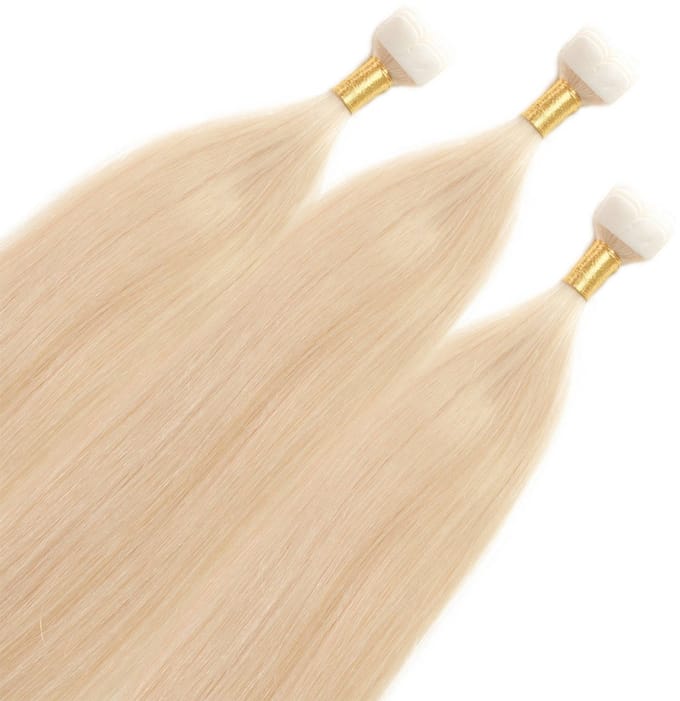 hair2heart Premium Mini Tape Extensions Echt haar - 12 tapes 60 cm Lichtblond