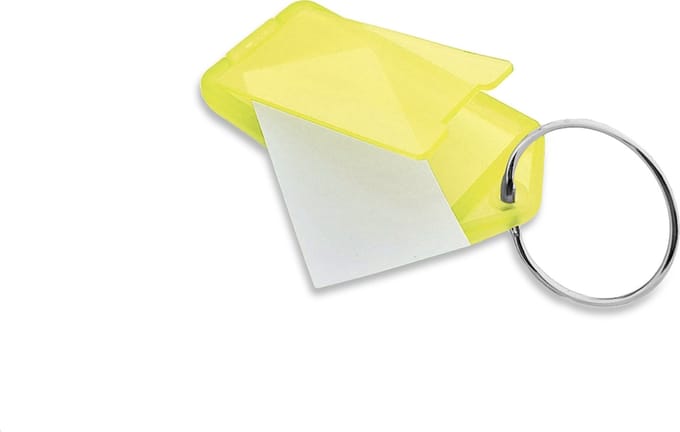 CombiCraft Openklapbare Sleutellabels Geel 60 x 27 mm - 100 stuks