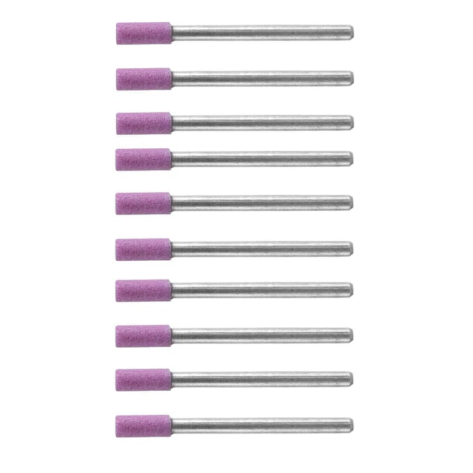 50 pièces/ensemble Meule Affûtage Queue Outils Rotatifs avec Tête en Pierre Abrasive 4 mm