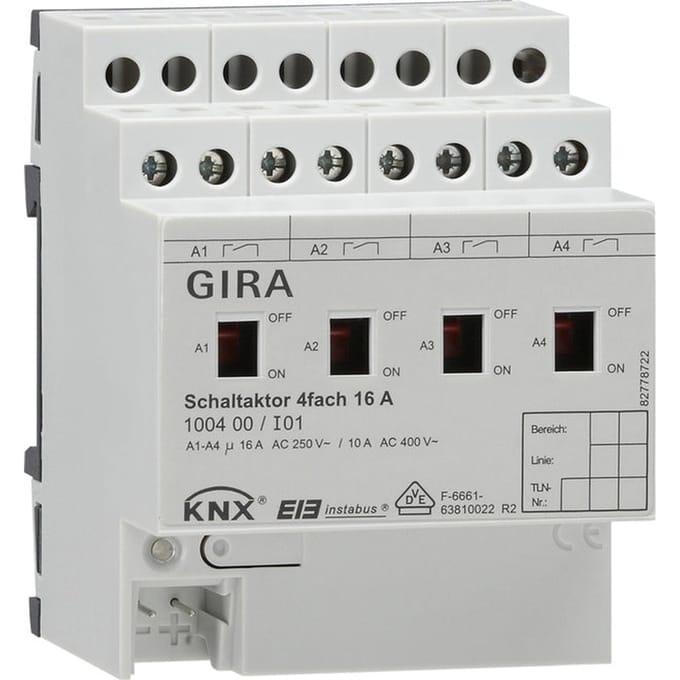 Gira KNX-schakelactuator-bussysteem DIN-rail - 100400