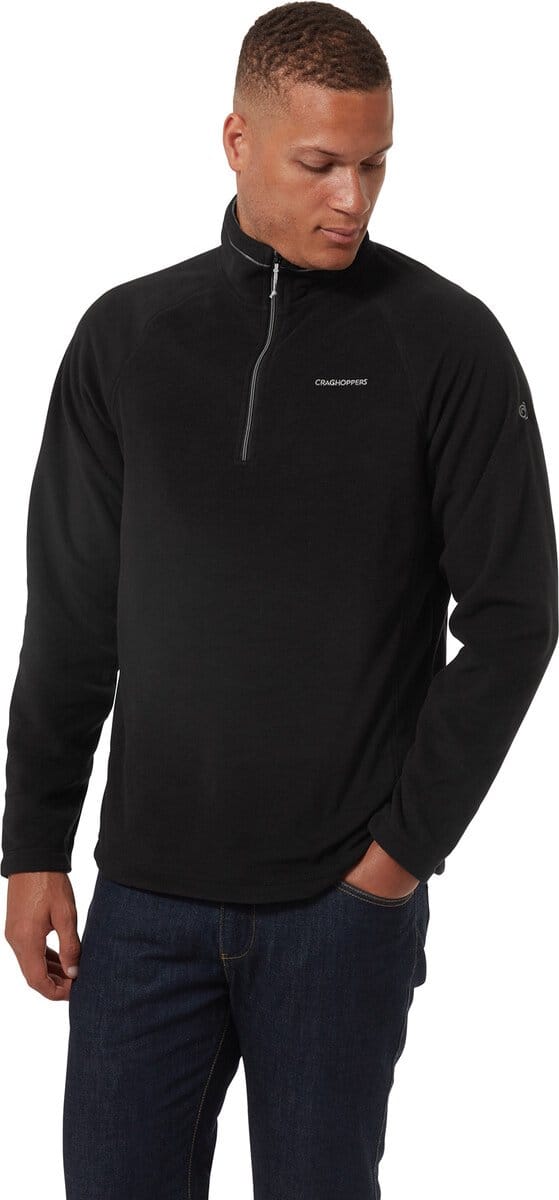 Craghoppers Corey VI Shirt met 1/2 rits Heren, zwart