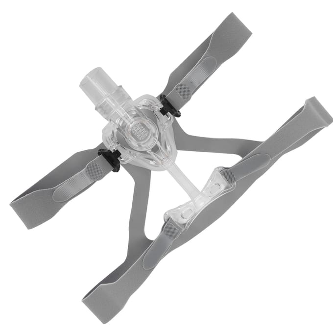 Ademmachine Gelaatsbeschermer Hoofdband Set Silicone Universele Ademmachine Accessoires gray
