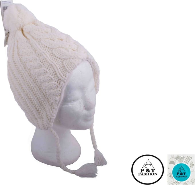 P&T Muts met Pompon - Ecru - 55-57