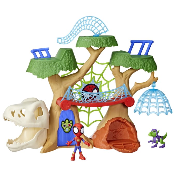 Spidey en vrienden | Dino Webs-speelset | Inclusief web- en dinosaurusaccessoires