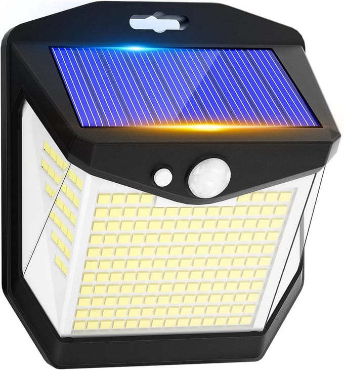 Krachtige Solar Buitenlamp met Bewegingssensor en 248 LED's