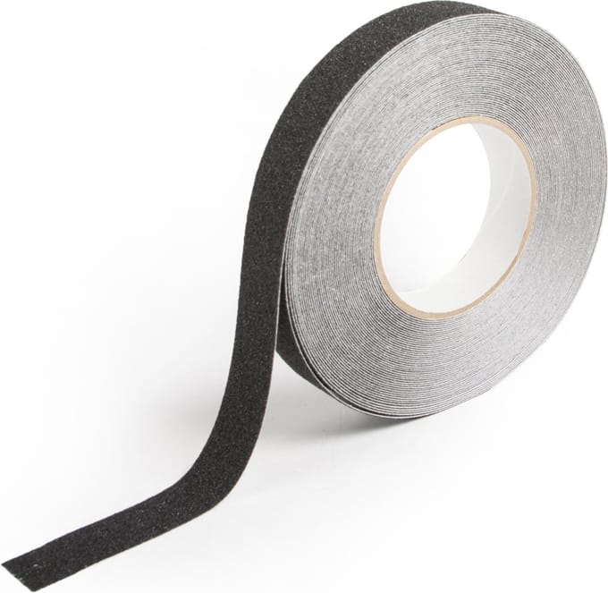 Antislip tape voor trappen zelfklevend 25mm breed - Zwart - Rol 18,3 meter