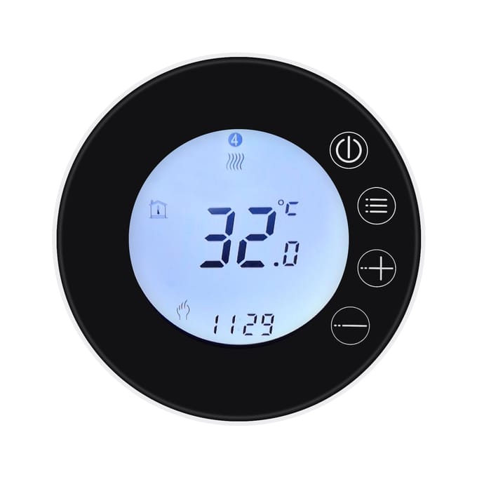 Tuya WiFi LCD-scherm Intelligente thermostaat Programmeerbare temperatuurregelaar APP-bediening GB zwart