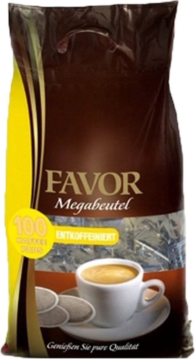 Favor - CafeÃ¯nevrij Megazak - 8x 100 pads