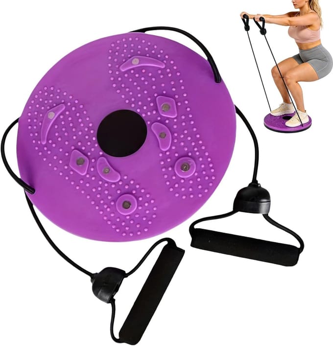 Twist Fitness Bord - Balans Trainer - Buikspier Training - Compact Ontwerp - 25 cm Diameter
