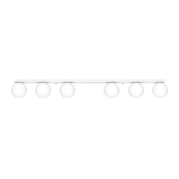 Sollux Lighting Plafondlamp Yoli - 14.5x120x12cm - G9 - wit - staal/glas