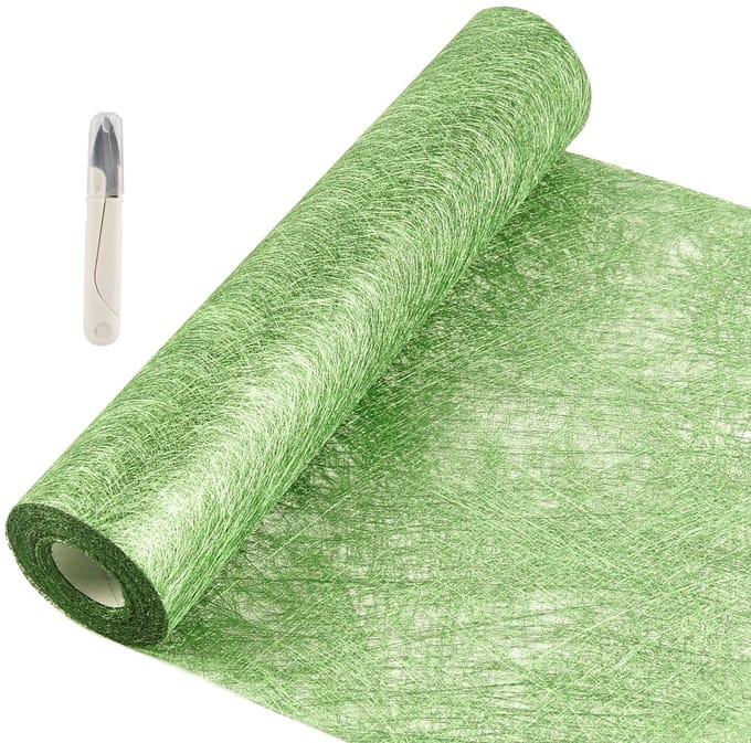 Vlies Tafelloper - Papieren Rol voor Tafeldecoratie Bruiloft - Groen 30 cm x 20 meter