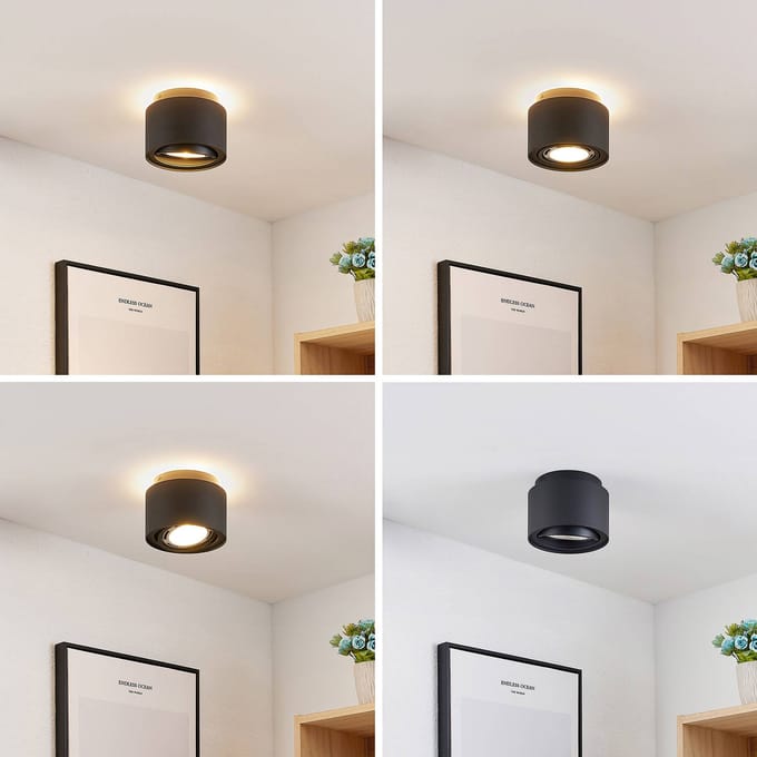 Arcchio - buitenspot - 1licht - Aluminium - H: 12 cm - GU10 - zwart (RAL 9004)