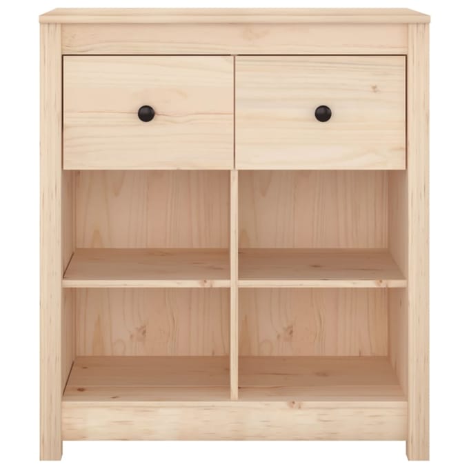 vidaXL - Dressoir - 70x35x80 - cm - massief - grenenhout