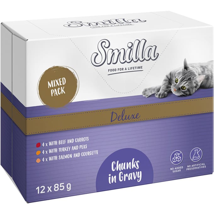 Smilla Deluxe verse zakjes hapjes in saus met groenten