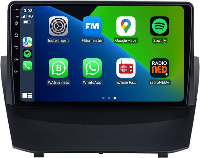 Carplay autoradio geschikt voor Ford Fiesta | 2013 t/m 2017 | Android 13 | Draadloos Apple Carplay & Android auto | 2GB + 32GB | 8-Core processor | Davilon | 2025 model | 2013 2014 2015 2016 2017 | Bluetooth & Wifi