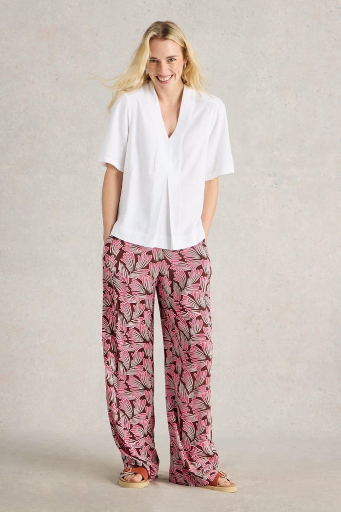 White Stuff Celia Mix Ss Shirt Brilliant White Taglia: 8 | Magliette intime Outlet | Donna | Bianco