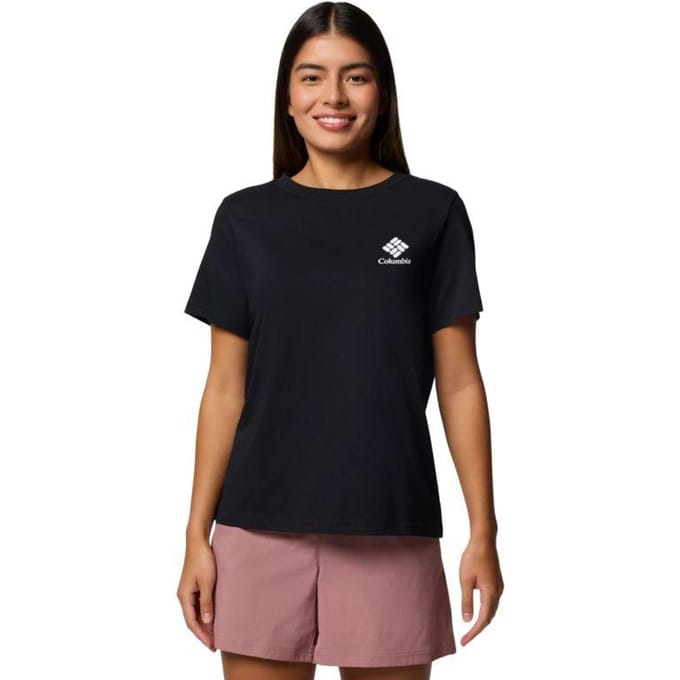 Columbia Dames/Dames Rolling Bend Grafisch T-shirt (Zwart)
