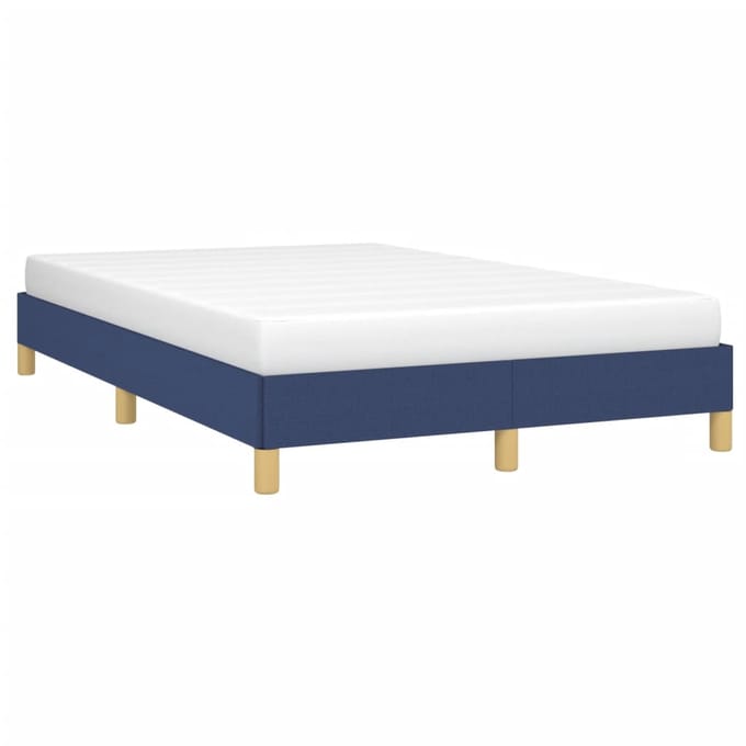 vidaXL - Bedframe - zonder - matras - 120x200 - cm - stof - blauw