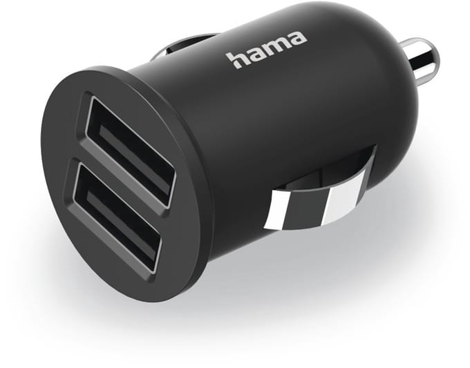 Hama 12W Auto oplader - 2x USB-A -