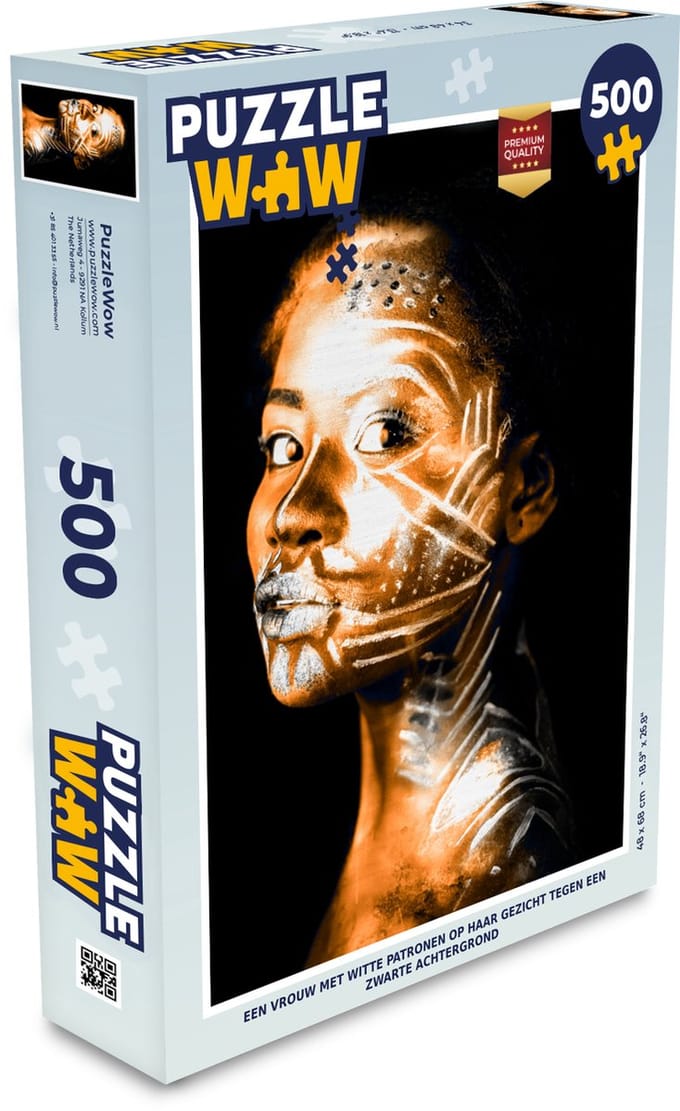 Puzzel Vrouw - Klei - Patronen - Legpuzzel - Puzzel 500 stukjes