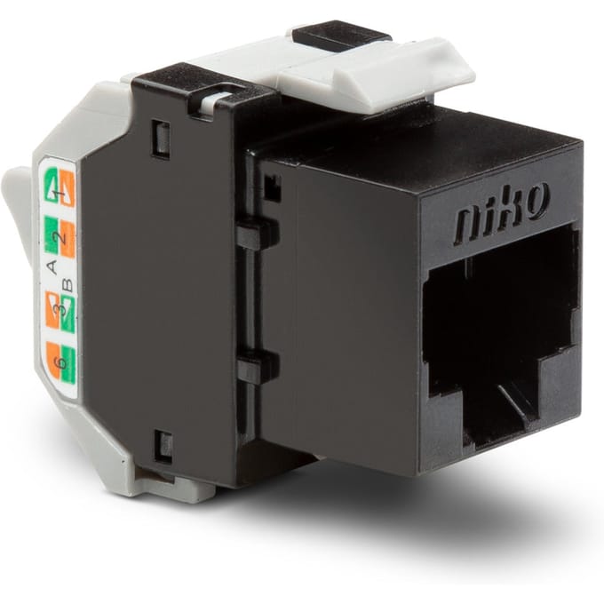 Niko Onbeschermde RJ45 UTP Cat 6 PoE++ Connector - 650-45062