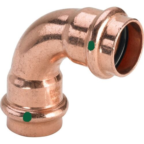 Viega Profipress bend 90° 28 Copper/bright 291525