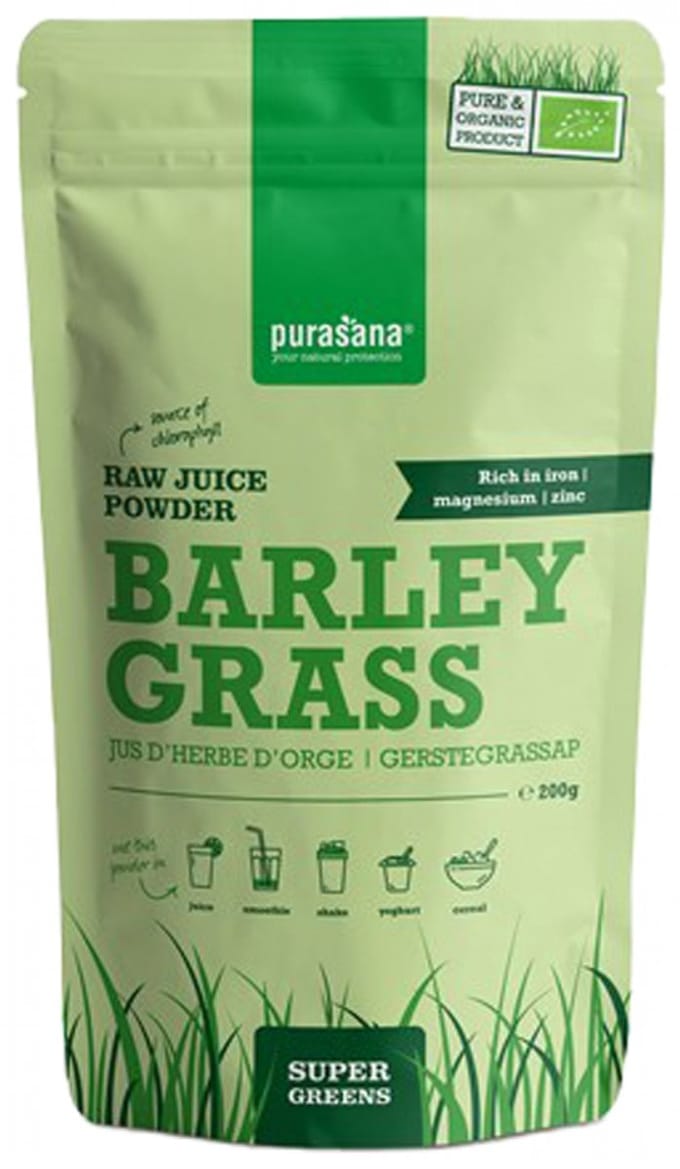 Purasana Gerstegras sappoeder/poudre jus herbe d'orge bio (200g)