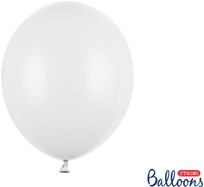 Pastel Ballonnen Puur Wit (50st)