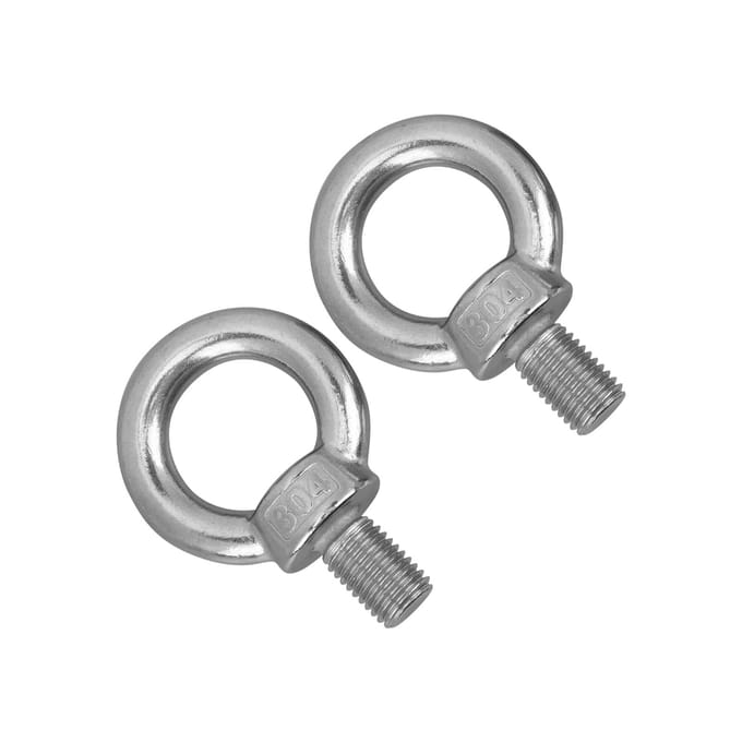 2 Stuks RVS Hijsoog Oogbout Heavy Duty Marine Grade RingschroefboutenM16