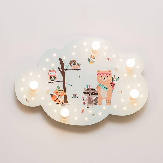 Elobra Plafondlamp Little Indians beeldwolk, mint