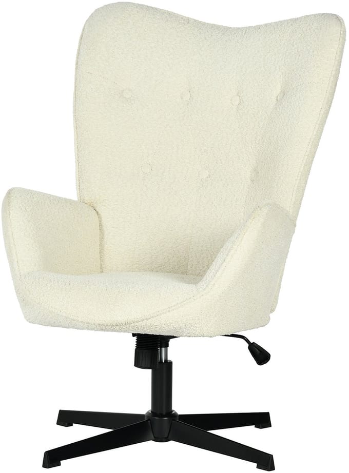Bureaustoel - Scandinavisch Chenille stof Draaibaar - Beige