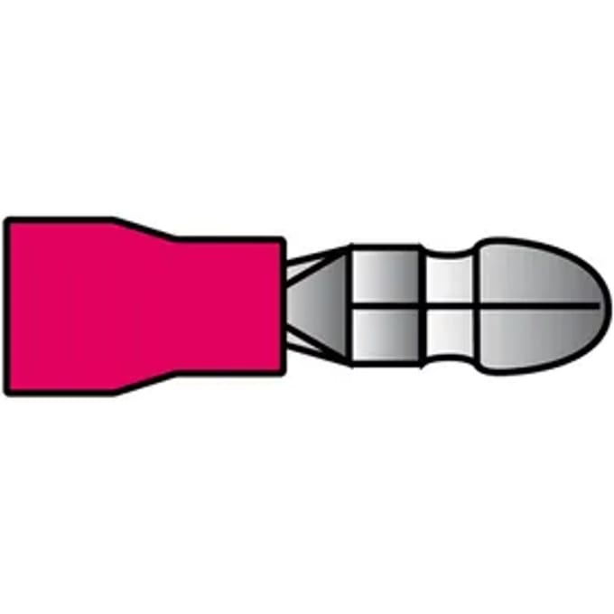 Carpoint Rondstekker 547 Rood Ø4mm - 10 Stuks