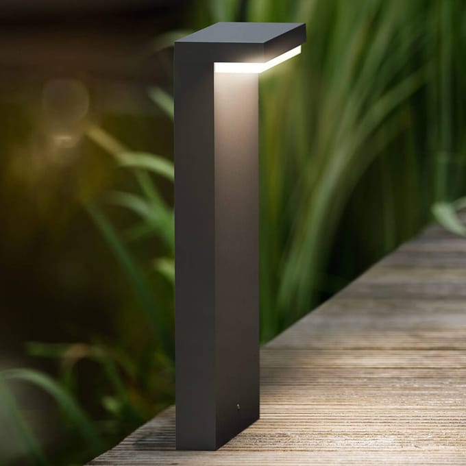 Philips Bustan sokkellamp voor buiten - antraciet - klein