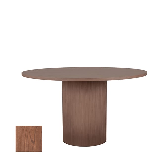 LABEL51 Oliva Eetkamertafel - Bruin - Eiken - 130 cm - Rond