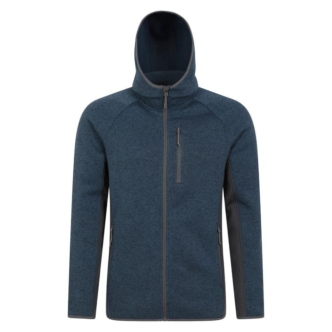 Mountain Warehouse Heren Treston Fleece Hoodie (Marine)