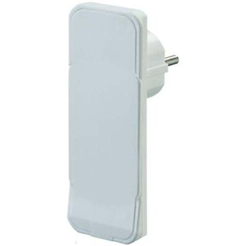 Bachmann CEE 7/7 geaarde stroomstekker | haaks (plat) zonder hendel | wit