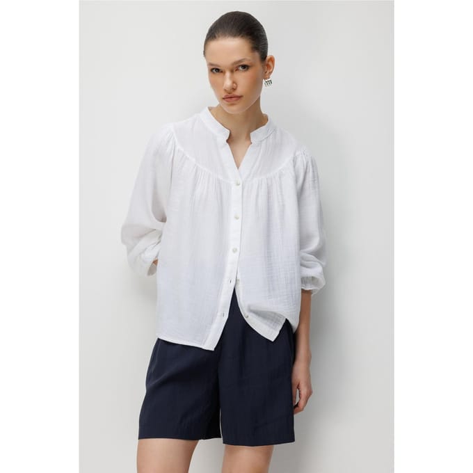 Musselin Katoenen Shirt