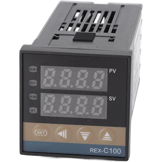 Digitale PID Thermostaat Set Snelle Reactie Kippenhok LED Temperatuurregelaar Temperatuursensor Relais Module Type 1 black