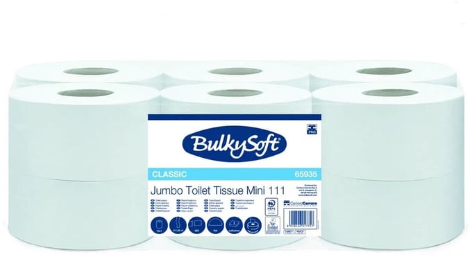 Bulkysoft Smartone Mini T9 Toiletpapier 2-laags Cellulose 111 meter 12 stuks